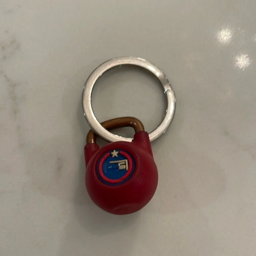 F45 Kettle Bell Red Keychain